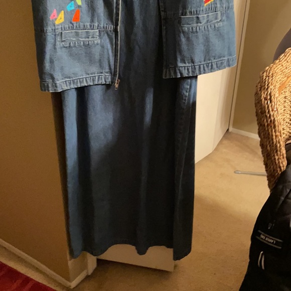 Country Wear denim dress w/ Jacket. - Picture 2 of 4